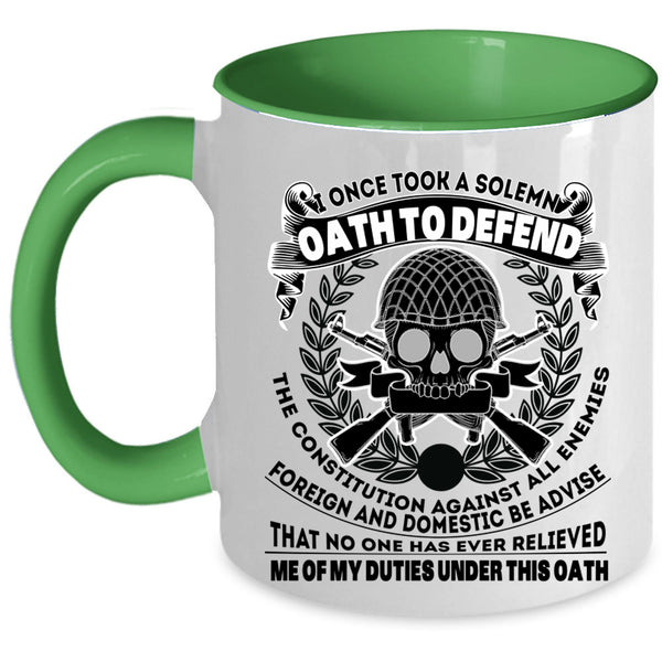 Best Gift For Grandpas Coffee Mug, Cool Veteran Accent Mug