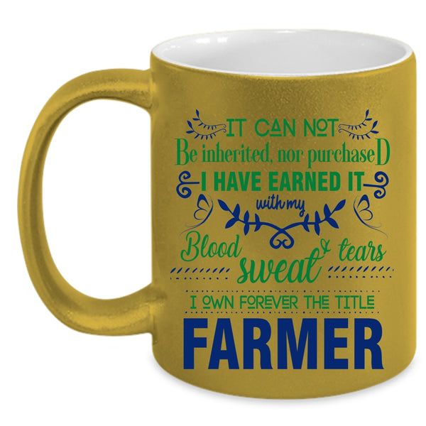 Cute Gift For Farmer Coffee Mug, Farmer Accent Mug