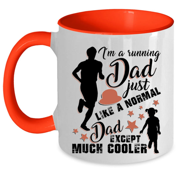 Cool Running Dad Coffee Mug, I'm A Running Dad Accent Mug