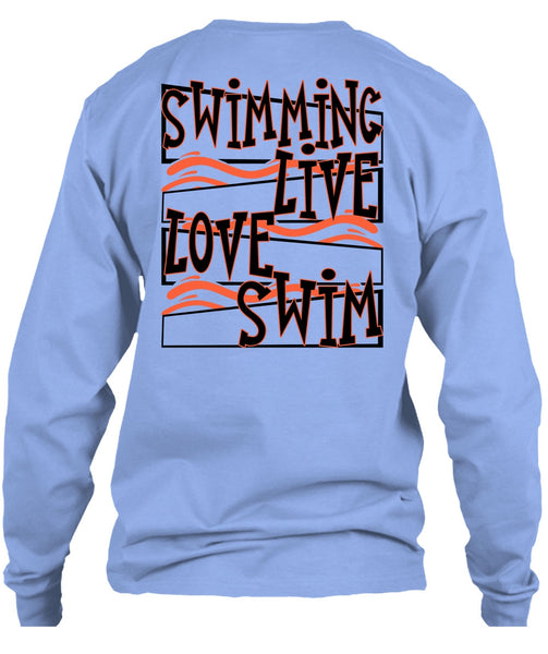 Swimming Live Love Swim T Shirt, I Love Swimming T Shirt