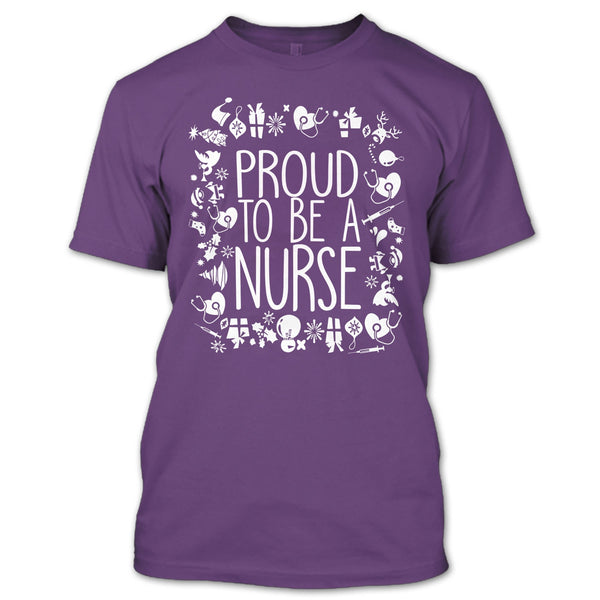 Proud To Be A Nurse T Shirt, Nurse Merry Christmas T Shirt