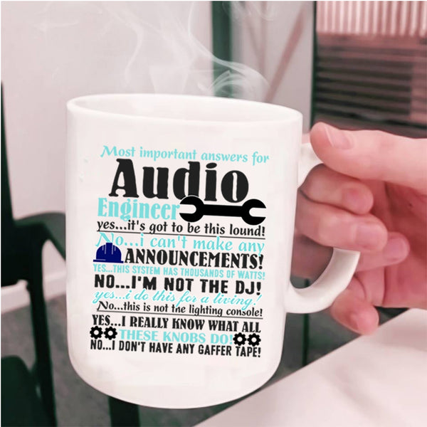Best Gift For Engineers Coffee Mug, Audio Engineer Cup