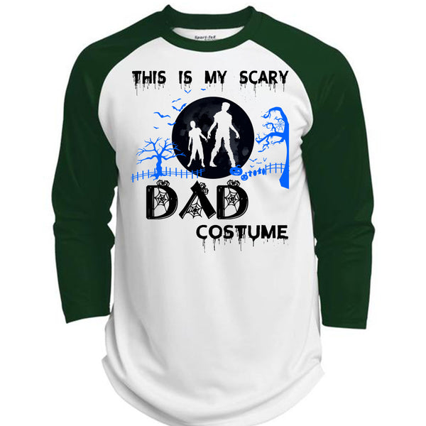 This Is My Scary Dad Costume T Shirt, Wait For Halloween T Shirt, Awesome T-Shirts  (Polyester Game Baseball Jersey)
