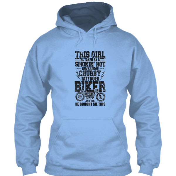 Chubby Tattooed Biker T Shirt, I Love Biking T Shirt