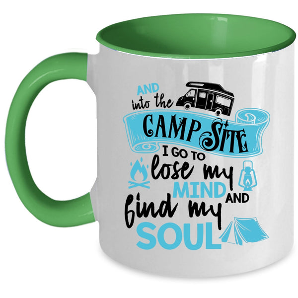 Lose My Mind And Find My Soul Coffee Mug, Into The Campsite Accent Mug