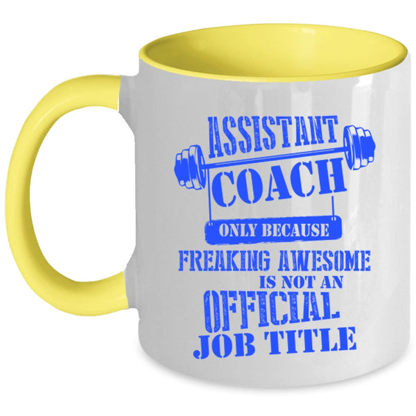 Awesome Assistant Coach Coffee Mug, Assistant Coach Accent Mug