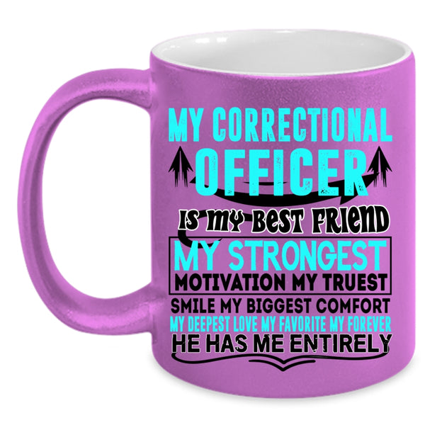 My Husband Coffee Mug, My Correctional Officer Accent Mug