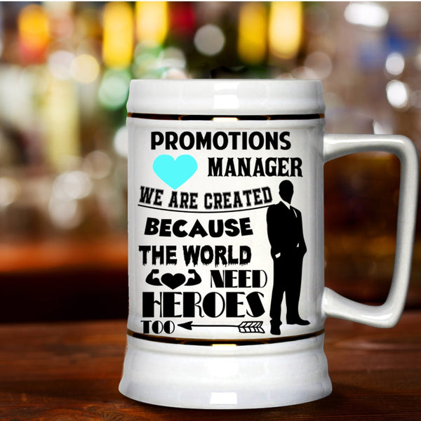 Awesome Manager Beer Stein 22oz, Promotions Manager Beer Mug