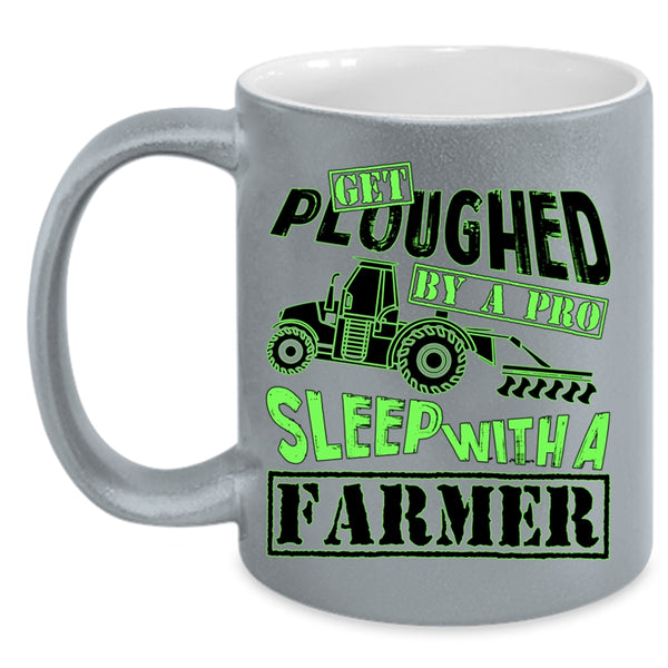 Cute Gift For Farmer Coffee Mug, Sleep With A Farmer Accent Mug