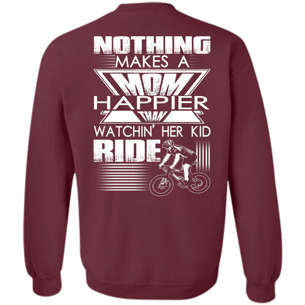 Watching Her Kid Ride T Shirt, I Love Mom Sweatshirt