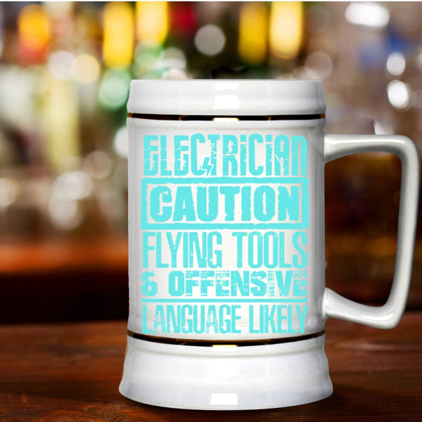 Awesome Gift For Electricians Beer Stein 22oz, Electrician Beer Mug