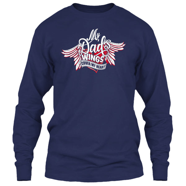 My Dad Wing's Cover My Heart T Shirt, Dad's Wing T Shirt