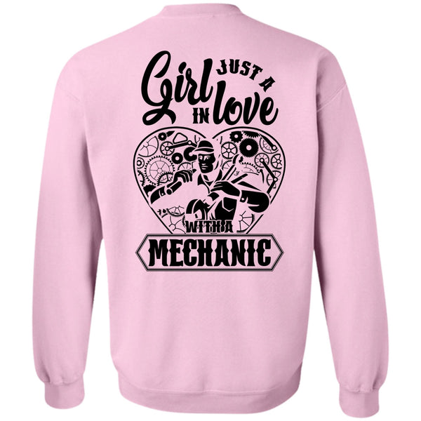 I Love Mechanic T Shirt, Just A Girl In Love With A Mechanic Sweatshirt