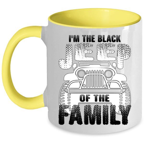 Jeep Family Coffee Mug, I'm The Black Jeep Of The Family Accent Mug