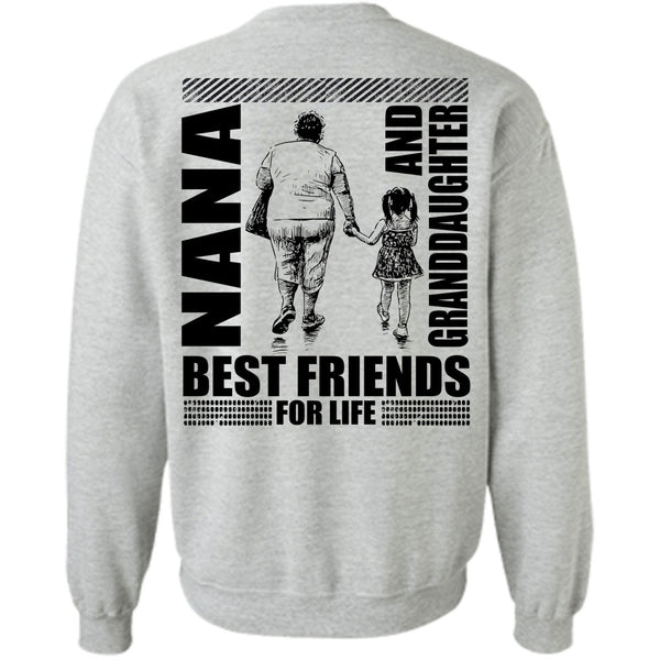 I Love Nana T Shirt, Nana And Granddaughter Best Friend Sweatshirt