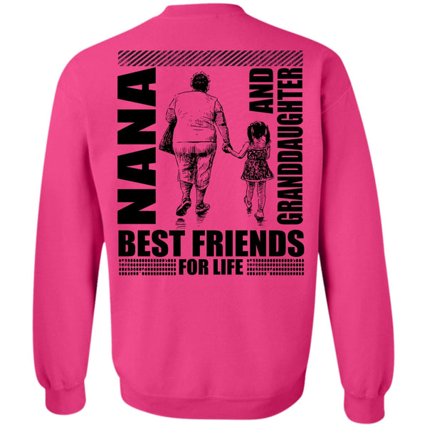 I Love Nana T Shirt, Nana And Granddaughter Best Friend Sweatshirt