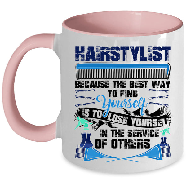 Cute Hairstylist Coffee Mug, Hairstylist Accent Mug