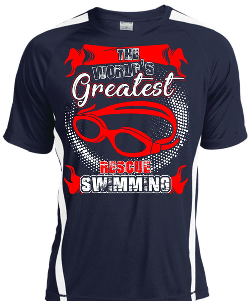 The World's Greatest Rescue Swimming T Shirt, Being A Swimmer T Shirt, Cool Shirt