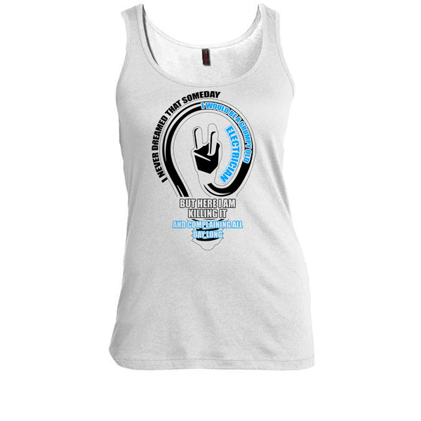 Grumpy Old Electrician T Shirt, Gift For Electrician Tank Top