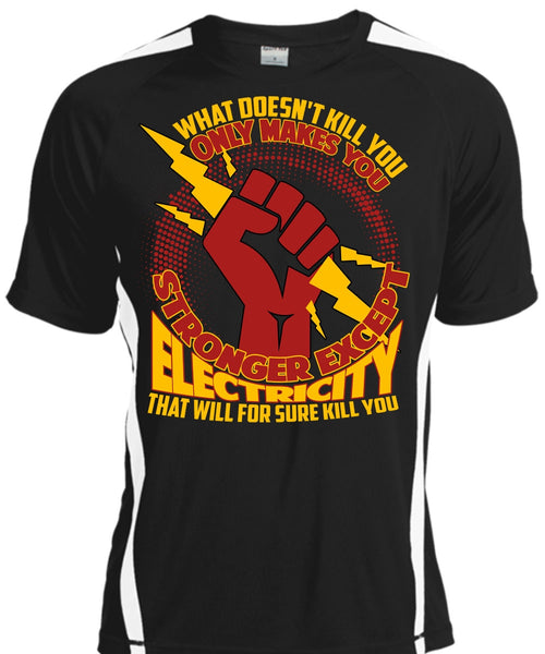 A black t-shirt with the shopify logo