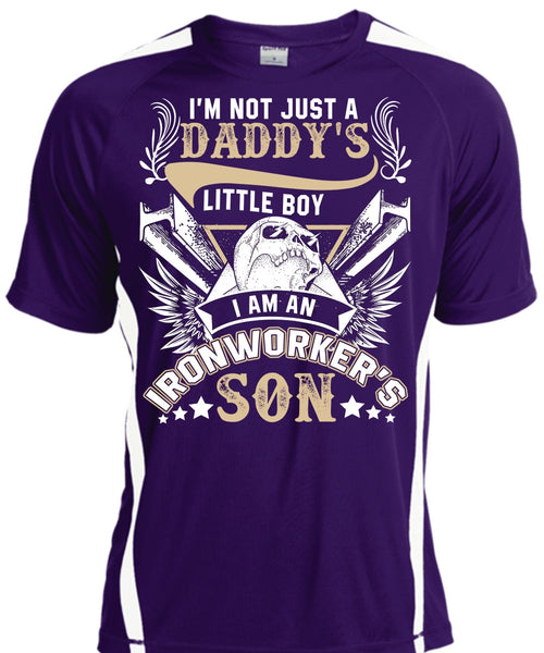 I Am An Ironworker's Son T Shirt, Daddy's Little Boy T Shirt, Cool Shirt