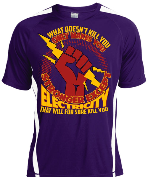 Stronger Except Electricity T Shirt, Being An Electrician T Shirt, Cool Shirt