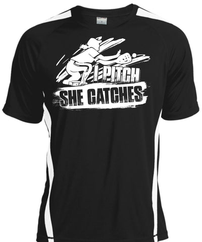 A black t-shirt with the shopify logo