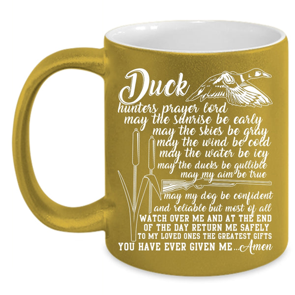 Duck Hunter Prayer Coffee Mug, Funny Duck Hunting Coffee Cup