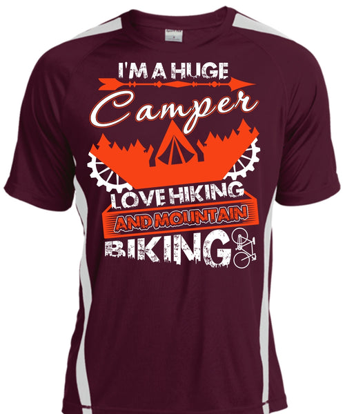 I'm A Huge Camper T Shirt, Mountain Biking T Shirt, Cool Shirt