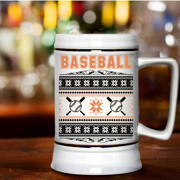 Christmas Humor  Beer Stein 22oz, Baseball Beer Mug