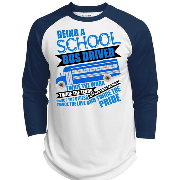 Being A School Bus Driver T Shirt, Being A Bus Driver T Shirt, Awesome T-Shirts  (Polyester Game Baseball Jersey)