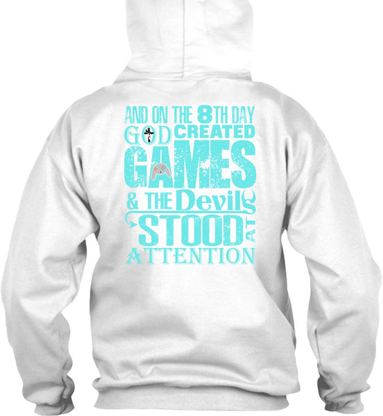 God Created Games T Shirt, I Love Gaming T Shirt