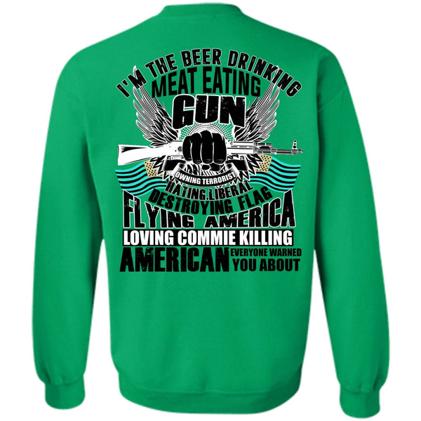 I Love Gun T Shirt, Meat Eating Gun Sweatshirt