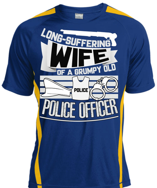 Long-Suffering Wife T Shirt, Grumpy Old Police Officer T Shirt, Cool Shirt