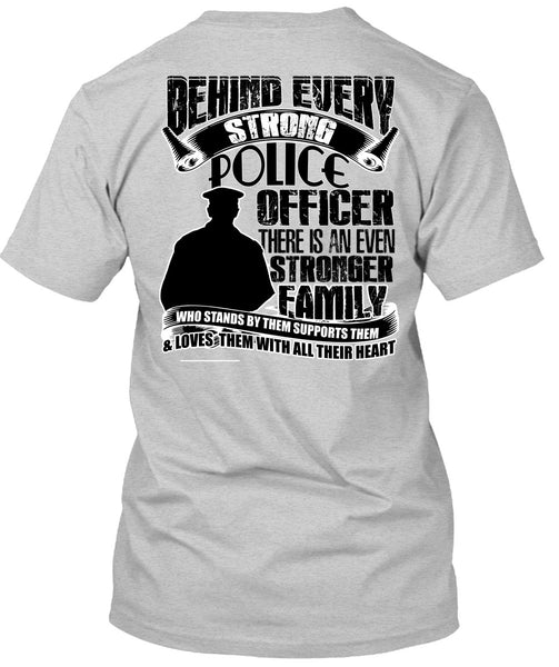Strong Police Officer T Shirt, I Love Police T Shirt
