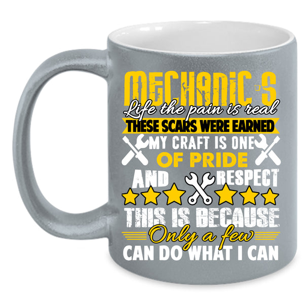Mechanic's Life Coffee Mug, Cool Gift For Mechanics Coffee Cup