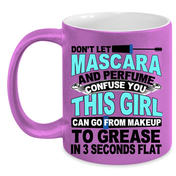 Funny Gift For Wife Coffee Mug, Mascara And Perfume  Accent Mug