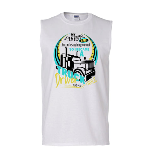 A black t-shirt with the shopify logo