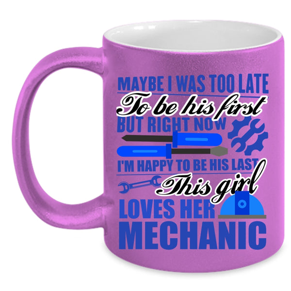 Beautiful Wife Coffee Mug, This Girl Loves Her Mechanic Accent Mug