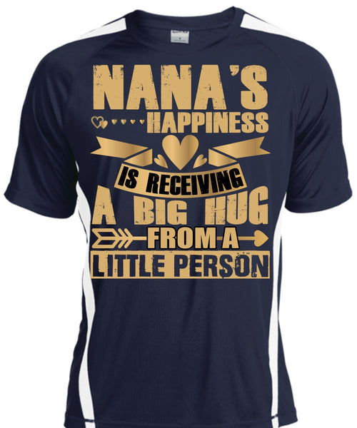 Nana's Happiness Is Receiving A Big Hug T Shirt, I Love Nana T Shirt, Cool Shirt