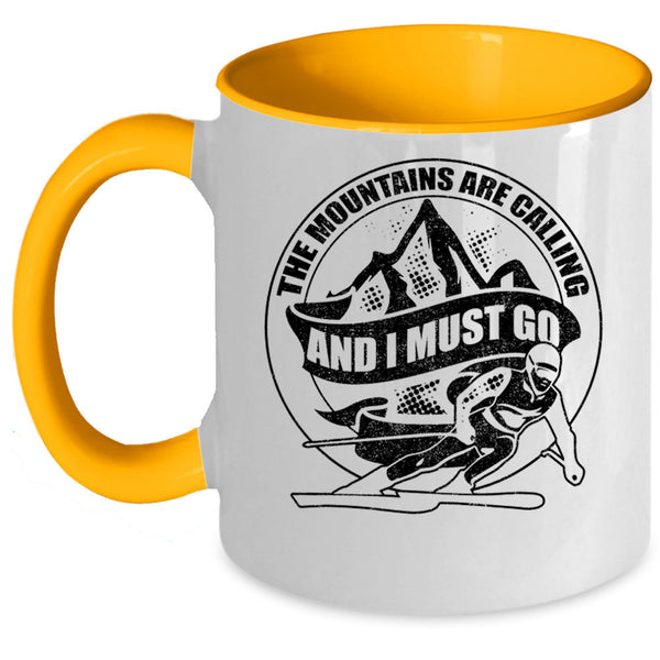 I Must Go Coffee Mug, The Mountains Are Calling Accent Mug