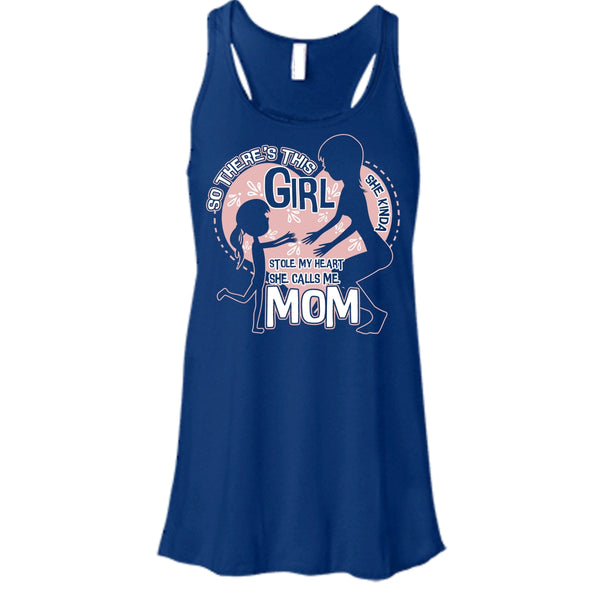 She Kinda Stole My Heart T Shirt, He Calls Me Mom Tank Top