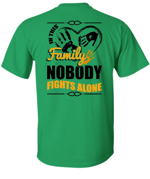 In This Family Nobody Fights Alone T Shirt, I Love Mom T Shirt