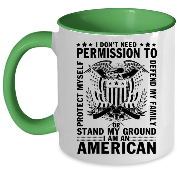 American Flag Coffee Mug, I Am An American Accent Mug
