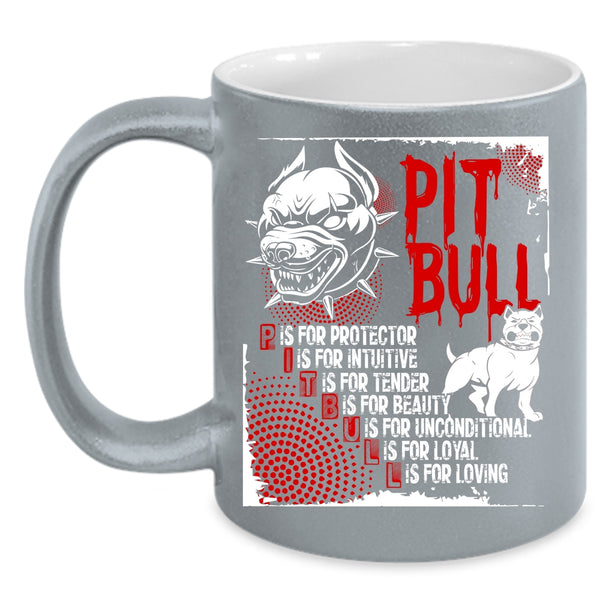 Pit Bull Coffee Mug, Cool Gift For Pit Bull Lovers Coffee Cup