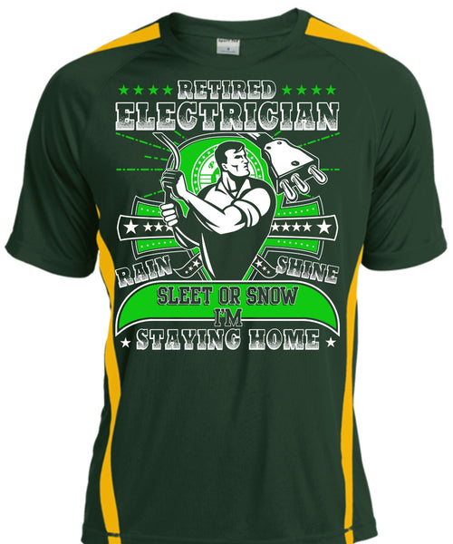 Retired Electrician T Shirt, I'm Staying Home T Shirt, Cool Shirt