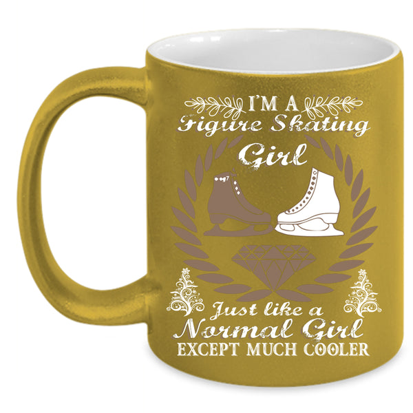 I'm A Figure Skating Girl Coffee Mug, Beautiful Girl Coffee Cup