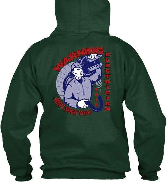 Warning Electrician T Shirt, Being An Electrician T Shirt