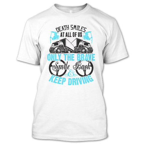 A black t-shirt with the shopify logo