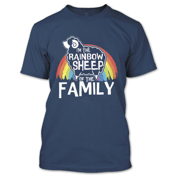 I'm The Rainbow Sheep Of Family T Shirt, Coolest Rainbow Sheep T Shirt